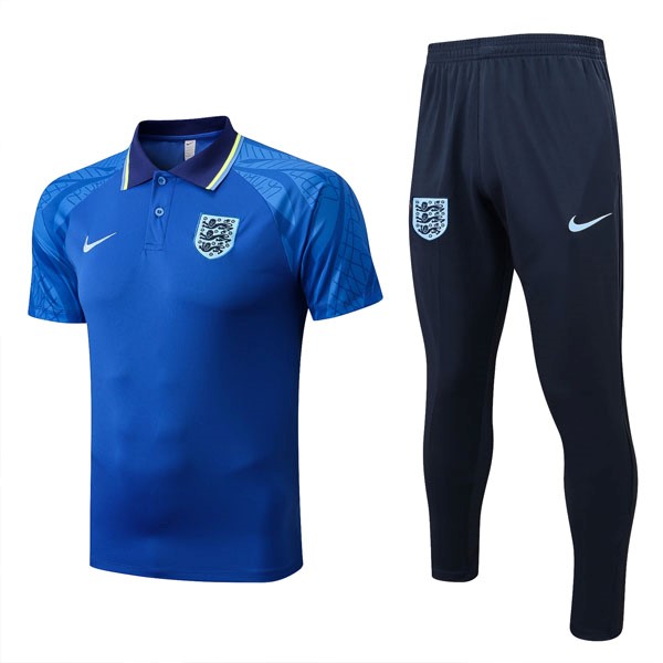 Polo Inglaterra Conjunto Completo 2022 2023 Azul